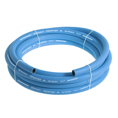 Continental 1/2" x 25' Blue EPDM Rubber Air Hose, 300 PSI, Bulk Hose HZU05030-25